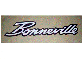 Bonneville 10 inch synthetic leather patch white/black